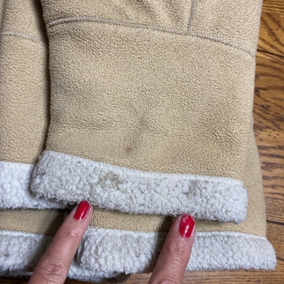 North Crest Classic Womens L 10-12 Lt Beige Zip Front Fleece Jacket. - Picture 6 of 11